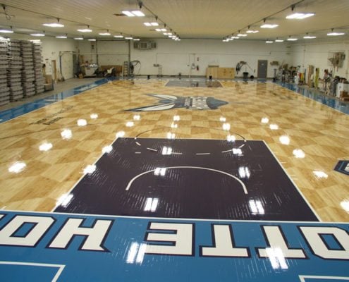 Charlotte Hornets Basketball Floor