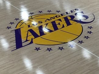 basketball court lakers court floor