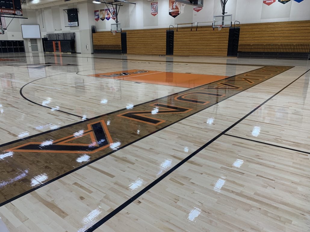 School gym on sale wood flooring